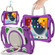 Cute Cat King Kids Shockproof Silicone Tablet Case with Holder & Shoulder Strap & Handle iPad 10.2 2019 / 2020 / 2021 / Pro 10.5 - Purple