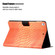 iPad 10.2 / 10.5 Solid Color Crocodile Texture Leather Smart Tablet Case - Orange