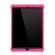 iPad 10.2 / 10.5 Tablet PC Silicone Protective Case with Invisible Bracket - Rose Red