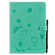iPad 10.2 / Air - 2019 / Pro 10.5 Cat Bee Embossing Pattern Horizontal Flip Leather Case with Holder & Card Slots & Wallet & Pen Slot & Wake-up / Sleep Function - Green