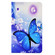 iPad 10.2 / Air 10.5 2019 / Pro 10.5 2017 Electric Pressed TPU Smart Leather Tablet Case - Blue Butterfly