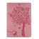 iPad 10.2 / Pro 10.5 / Air 2019 Pressed Printing Cat and Tree Pattern Horizontal Flip Leather Case with Holder & Card Slots & Wallet - Pink