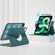 iPad 10.2 2019 / 2020 / 2021 Front Stand Rotating Clear Back Smart Tablet Case - Night Green