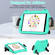 iPad 10.2 2019 / 2020 / 2021 Ice Baby EVA Shockproof Hard PC Tablet Case - Mint Green+Black