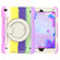 iPad 10.2 2019/10.2 2020/10.2 2021 Silicone + PC Full Body Protection Tablet Case With Holder & Strap - Colorful Purple