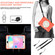 iPad 10.2 2019/10.2 2020/10.2 2021 Silicone + PC Full Body Protection Tablet Case With Holder & Strap - Orange
