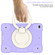 iPad 10.2 2019/10.2 2020/10.2 2021 Silicone + PC Full Body Protection Tablet Case With Holder & Strap - Purple