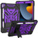 iPad 10.2 2019/2020/2021 Bumblebee Silicone+PC Shockproof Tablet Case with Holder - Black Purple iPad 10.2 2019/2020/2021 Bumblebee Silicone+PC Shockproof Tablet Case with Holder - Black Purple