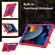 iPad 10.2 2019/2020/2021 Bumblebee Silicone+PC Shockproof Tablet Case with Holder - Red Blue