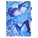 iPad 10.2 2020 & 2019 Sewing Pen Slot Leather Tablet Case - Butterflies