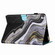 iPad 10.2 2020 / 2019 Marble Pattern Stitching Smart Leather Tablet Case - Black Gold
