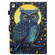 iPad 10.2 2020 / 2019 Painted Pattern Stitching Smart Leather Tablet Case - Moonlight Eagle