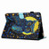 iPad 10.2 2020 / 2019 Painted Pattern Stitching Smart Leather Tablet Case - Moonlight Eagle