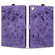 iPad 10.2 2021 / 10.5 2019 Cartoon Sakura Cat Embossed Smart Leather Tablet Case - Purple
