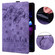 iPad 10.2 2021 / 10.5 2019 Cartoon Sakura Cat Embossed Smart Leather Tablet Case - Purple