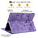 iPad 10.2 2021 / 10.5 2019 Cartoon Sakura Cat Embossed Smart Leather Tablet Case - Purple