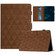 iPad 10.2 2021 / 2020 / 10.5 2019 Diamond Texture Embossed Leather Smart Tablet Case - Brown