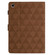 iPad 10.2 2021 / 2020 / 10.5 2019 Diamond Texture Embossed Leather Smart Tablet Case - Brown