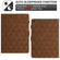 iPad 10.2 2021 / 2020 / 10.5 2019 Diamond Texture Embossed Leather Smart Tablet Case - Brown