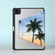iPad 10.2 2021 / 2020 / 10.5 3-Fold 360 Rotation Painted Leather Smart Tablet Case - Coconut Tree