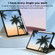 iPad 10.2 2021 / 2020 / 10.5 3-Fold 360 Rotation Painted Leather Smart Tablet Case - Coconut Tree