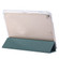iPad 10.2 2021 / 2020 / 10.5 3-Fold Lock Buckle Leather Smart Tablet Case - Deep Green