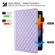 iPad 10.2 2021 / 2020 / 10.5 Rhombus Lattice Leather Smart Tablet Case - Purple