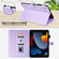 iPad 10.2 2021 / 2020 / 10.5 Rhombus Lattice Leather Smart Tablet Case - Purple