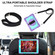 iPad 10.2 2021 / 2020 / 2019 360 Degree Rotation Contrast Color Shockproof Silicone + PC Case with Holder & Hand Grip Strap & Shoulder Strap - Purple + Mint Green