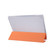 iPad 10.2 2021 / 2020 / 2019 3-folding Electric Pressed Skin Texture Horizontal Flip Shockproof Transparent TPU + PU Leather Case with Holder & Pen Slot & Sleep / Wake-up Function - Orange