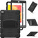 iPad 10.2 2021 / 2020 / 2019 3-Layer Protection Screen Frame + PC + Silicone Shockproof Combination Case with Holder - Black+Black