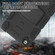 iPad 10.2 2021 / 2020 / 2019 3-Layer Protection Screen Frame + PC + Silicone Shockproof Combination Case with Holder - Black+Black