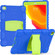iPad 10.2 2021 / 2020 / 2019 3-Layer Protection Screen Frame + PC + Silicone Shockproof Combination Case with Holder - Blue+Lime