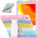 iPad 10.2 2021 / 2020 / 2019 3-Layer Protection Screen Frame + PC + Silicone Shockproof Combination Case with Holder - Colorful Pink