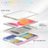 iPad 10.2 2021 / 2020 / 2019 3-Layer Protection Screen Frame + PC + Silicone Shockproof Combination Case with Holder - Colorful Pink