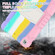iPad 10.2 2021 / 2020 / 2019 3-Layer Protection Screen Frame + PC + Silicone Shockproof Combination Case with Holder - Colorful Pink
