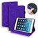 iPad 10.2 2021 / 2020 / 2019 Calf Pattern Double Folding Design Embossed Leather Case with Holder & Card Slots & Pen Slot & Elastic Band - Purple