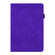 iPad 10.2 2021 / 2020 / 2019 Calf Pattern Double Folding Design Embossed Leather Case with Holder & Card Slots & Pen Slot & Elastic Band - Purple
