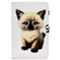 iPad 10.2 2021 / 2020 / 2019 Colored Drawing Horizontal Flip Leather Case with Holder & Card Slots & Pen Slot & Sleep / Wake-up Function - Kitten