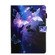 iPad 10.2 2021 / 2020 / 2019 Coloured Drawing Pattern Horizontal Flip Leather Case with Holder & Card Slots & Photo Frame - Purple Butterfly