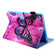 iPad 10.2 2021 / 2020 / 2019 Coloured Drawing Pattern Horizontal Flip Leather Case with Holder & Card Slots & Photo Frame - Red Flower Pink Butterfly