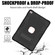iPad 10.2 2021 / 2020 / 2019 Contrast Color Robot Shockproof Silicone + PC Protective Case with Holder - Black