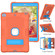 iPad 10.2 2021 / 2020 / 2019 Contrast Color Robot Shockproof Silicone + PC Protective Case with Holder - Orange Blue