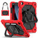iPad 10.2 2021 / 2020 / 2019 Contrast Color Robot Silicone Hybrid PC Tablet Case - Red Black