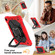iPad 10.2 2021 / 2020 / 2019 Contrast Color Robot Silicone Hybrid PC Tablet Case - Red Black
