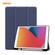 iPad 10.2 2021 / 2020 / 2019 ENKAY ENK-8016 PU Leather + TPU Smart Case with Pen Slot - Dark Blue