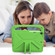 iPad 10.2 2021 / 2020 / 2019 Handle Portable EVA Shockproof Protective Case with Triangle Holder - Green