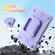 iPad 10.2 2021 / 2020 / 2019 Legend Grip Holder Silicone Hybrid PC Tablet Case with Strap - Purple iPad 10.2 2021 / 2020 / 2019 Legend Grip Holder Silicone Hybrid PC Tablet Case with Strap - Purple