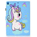 iPad 10.2 2021 / 2020 / 2019 Painted Pattern TPU Horizontal Flip Leather Protective Case - Rainbow Unicorn