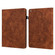 iPad 10.2 2021 / 2020 / 2019 Peacock Embossed Pattern TPU + PU Horizontal Flip Leather Case with Holder & Card Slots & Wallet & Sleep / Wake-up Function - Brown